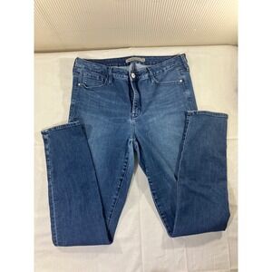 Athleta‎ Women's Jeans Size 14 T Blue Denim Stretch Slim Fit Casual Pants